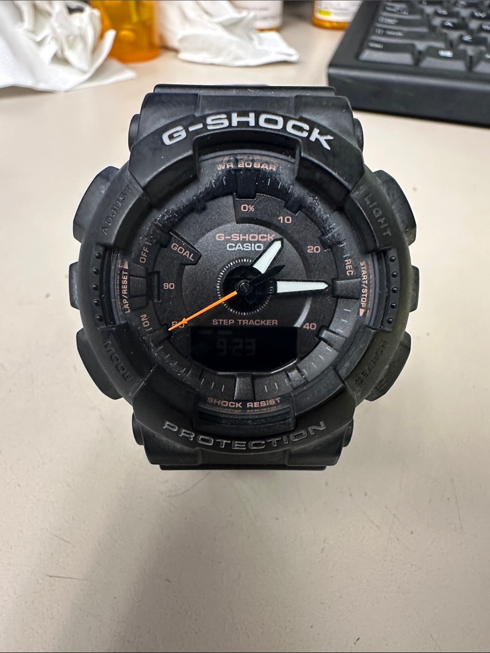 Casio G-Shock Black and Orange Accent Sport Watch